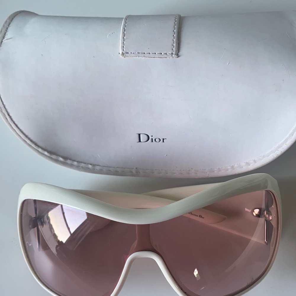 White and pink Dior Sunglasses